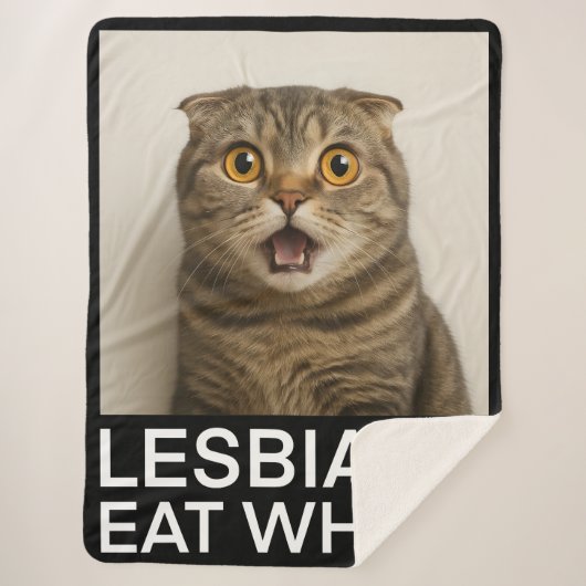 Lesbians Eat What Funny シェルパブランケット (正面)