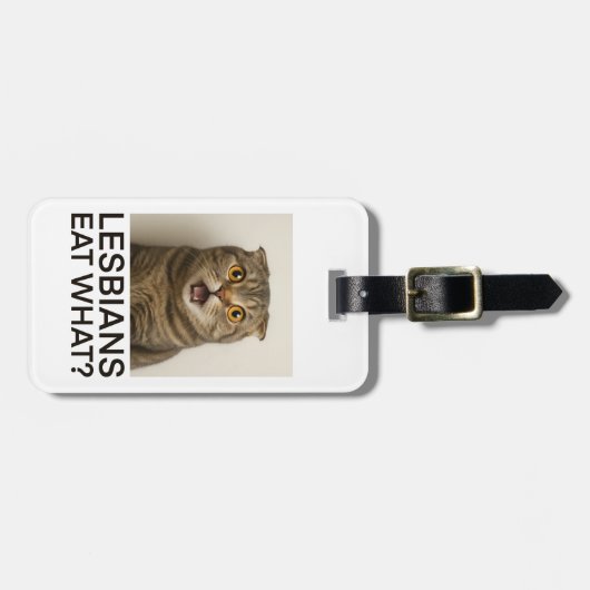 Lesbians Eat What Funny ラゲッジタグ (正面横)