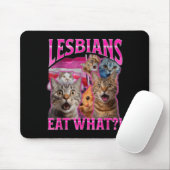 Lesbians Eat What_ Funny Cat Rude Gay Pride Lgbtq  マウスパッド (マウス)