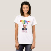 lesbians hate dick t-shirt tシャツ (正面フル)