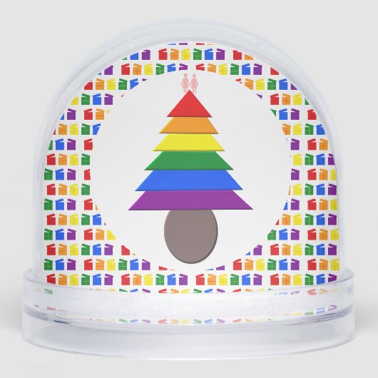 Lesbians Rainbow Christmas Tree and Presents (正面)