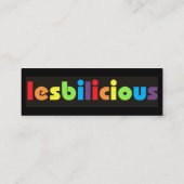 Lesbiliciousのプロフィールカード スキニー名刺 (裏面)