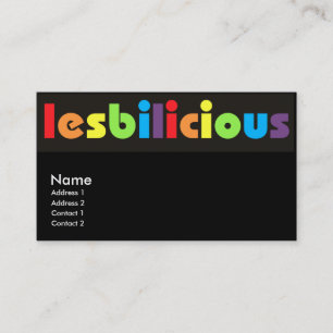 Lesbiliciousの名刺 名刺