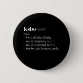 LESBO (定義) 缶バッジ (正面)