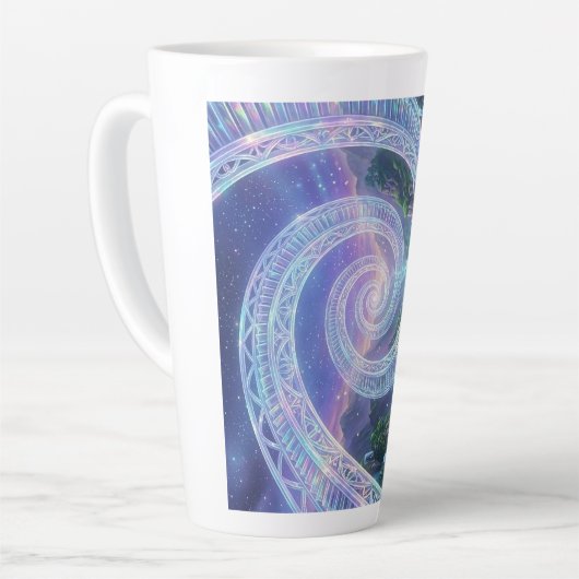 L'Escalier Stellaire Infini カフェラテマグ (左アングル)