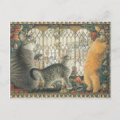 LESLEY ANNE IVORYS CHRISTMAS CATポストカード ポストカード (正面)