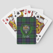 Leslie Scottish Clan Tartan & Crest トランプ (裏面)
