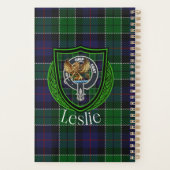 Leslie Scottish Clan Tartan & Crest プランナー手帳 (裏面)