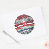 Lesotho Lesothisch Österreichisch Baum ラウンドシール (封筒)