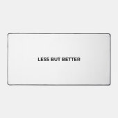 Less But Better Large Minimalist Typographic  デスクマット (正面)