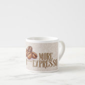 Less depresso more expresso quote espresso mug  エスプレッソカップ (正面右)