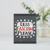 Less Fasism Pleaseポストカード ポストカード (スタンド正面)