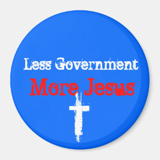 Less Gov't_More Jesus_Car Magnet マグネット