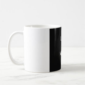 Less is More – ミニマリストブラックデザイン コーヒーマグカップ
