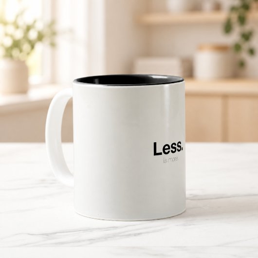 Less Is More | ミニマリスト タイポグラフィ マグ
