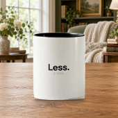 Less Is More | ミニマリスト タイポグラフィ マグ