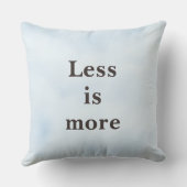 Less is More ミニマリスト 引用句 クッション (裏面)