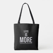 Less Is More | Bold Minimalist Motivational Quote トートバッグ (裏面)