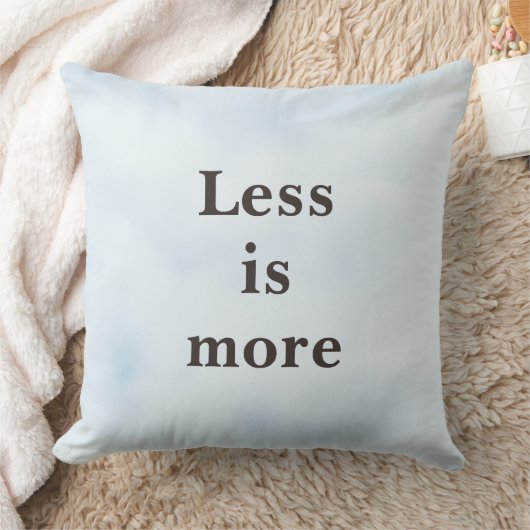 Less is More Minimalist Quote   クッション (ブランケット)