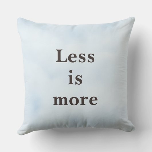 Less is More Minimalist Quote   クッション (裏面)