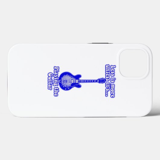 Less is more unless it's playing the guitar Case-Mate iPhoneケース (裏面 (横))