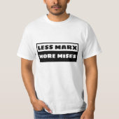Less Marx More Mises Tシャツ (正面)