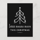 Less means more this Christmas ポストカード (正面)