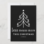 Less means more this Christmas 招待状 (正面)