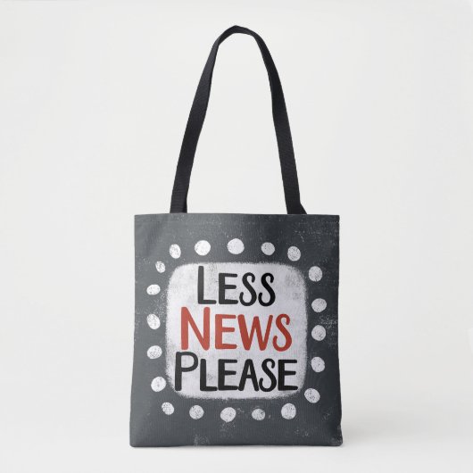 Less News Please Tote Bag トートバッグ (正面)