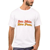 Less Noise. More Peace. – シンプルなタイポグラフィTシャツ