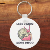 Less Panic More Discoダンスおもしろい恋人踊り キーホルダー (正面)