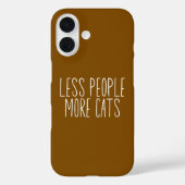 Less People More Cats Case-Mate iPhoneケース (裏面)
