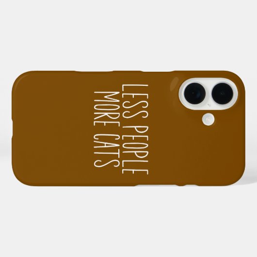 Less People More Cats Case-Mate iPhoneケース (裏面 (横))