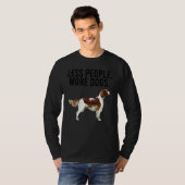 Less People More Dogs Irish Red White Setter Intro Tシャツ (正面フル)