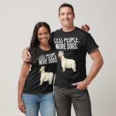 Less People More Dogs West Highland White Terrier Tシャツ (ユニセックス)