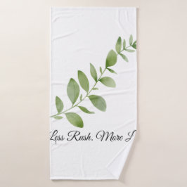 Less Rush More Life Beach Towel バスタオル