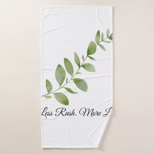 Less Rush More Life Beach Towel バスタオル (バスタオル)