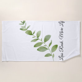 Less Rush More Life Beach Towel ビーチタオル