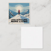 Less Scrolling, More Living スクエア名刺 (正面/裏面)