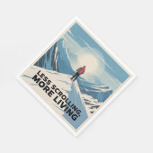 Less Scrolling, More Living スタンダードランチョンナプキン (角)