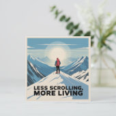 Less Scrolling, More Living 招待状 (スタンド正面)