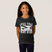 Less Talk More Anime - おもしろい Anime Tシャツ (正面フル)