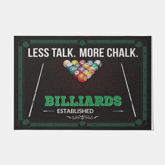 Less Talk More Chalk, Billiards Room ドアマット (正面)