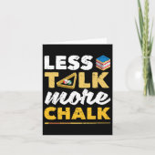 Less Talk More Chalk Pool Player Billard 8-ll Bill カード (正面)