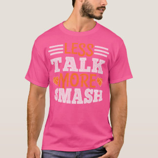Less Talk More Smash – バスケットボールギフト Tシャツ