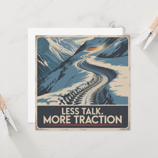 Less Talk. More Traction カード (正面/裏面インサイチュ)