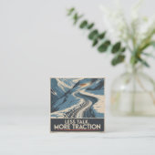 Less Talk. More Traction スクエア名刺 (スタンド正面)