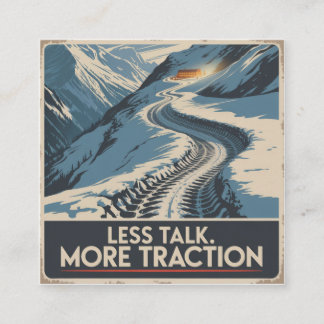 Less Talk. More Traction スクエア名刺