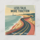 Less Talk. More Traction スクエア名刺 (正面)