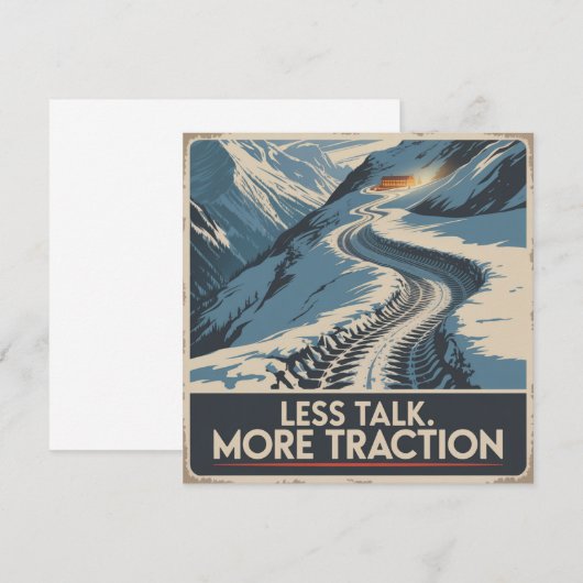 Less Talk. More Traction 招待状 (正面/裏面)